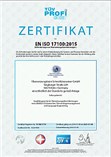 ISO Zertifikat 17100:2015